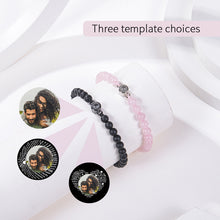 Load image into Gallery viewer, Photo projection bracelet 100 languages I Love You natural stone custom bracelet picture jewelry