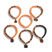 Load image into Gallery viewer, Halloween Pumpkin Soft Ceramic Bracelet Punk Alloy Letter Gothic Style Multi Layer Bracelet